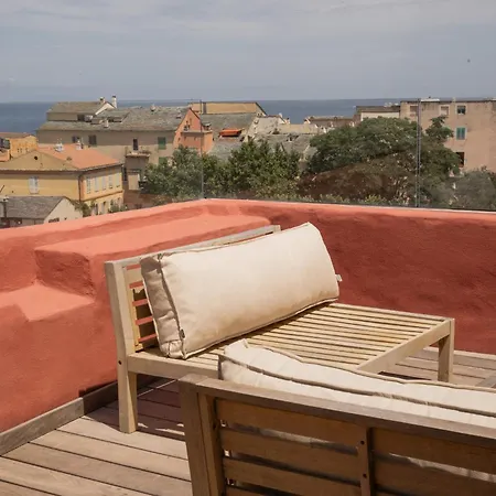Piazza Da Centre-ville Avec Terrasse Panoramique Vue * Bastia (Corsica)